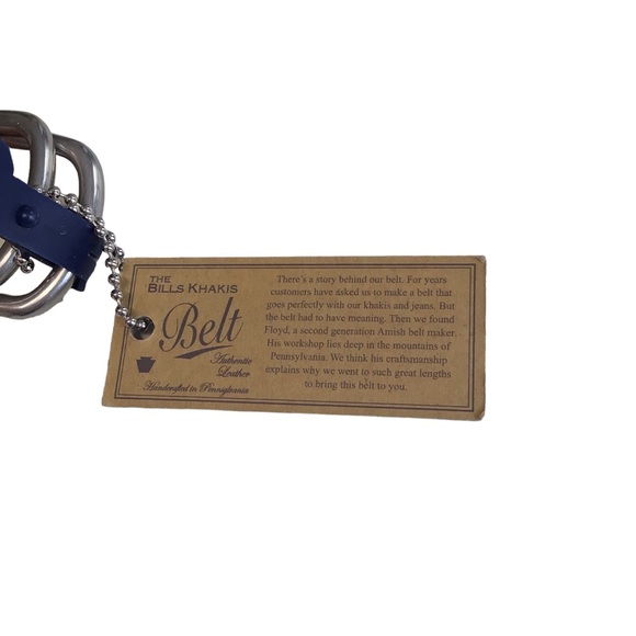 NWT Bills Khakis Stripe Grosgrain Canvas Size Large - Picture 5 of 5